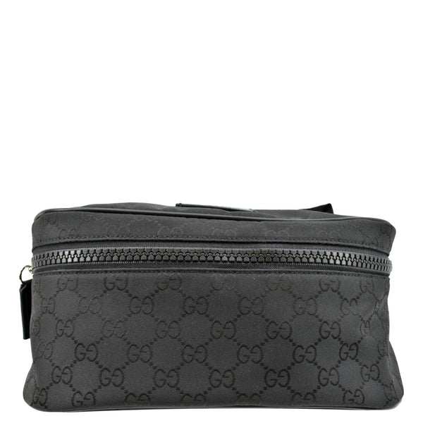 GUCCI GG Monogram Nylon Canvas Fanny Pack Belt Bag Black 449182