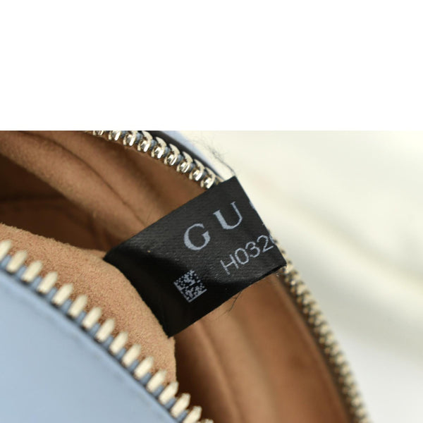 GuccI GG Marmont Matelasse Leather Crossbody Bag Blue - Tag