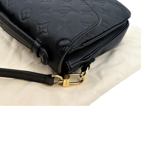 LOUIS VUITTON Metis Pochette Empreinte Leather Crossbody Bag Black