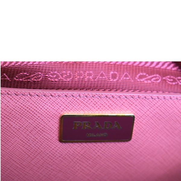 PRADA Promenade Saffiano Leather Satchel Bag Pink