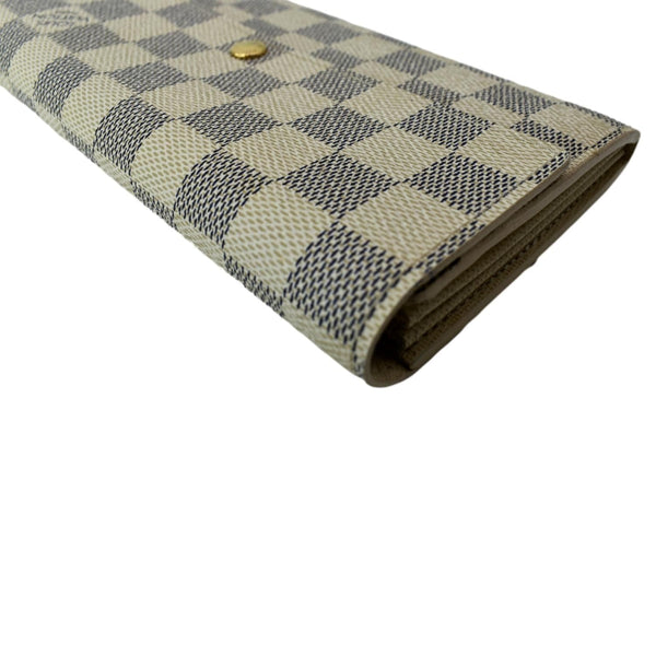 LOUIS VUITTON Damier Azur Sarah Wallet White