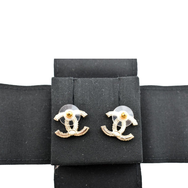 CHANEL CC Over The Rainbow Crystal Earring Gold Multicolor