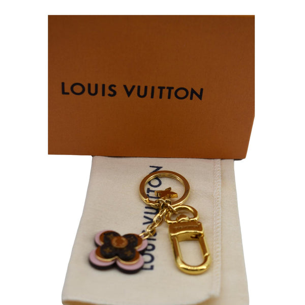 LOUIS VUITTON Monogram Blooming Flowers BB Bag Charm Key Holder Pink