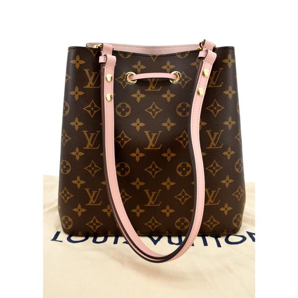 LOUIS VUITTON Neonoe MM Monogram Canvas Shoulder Bag Pink