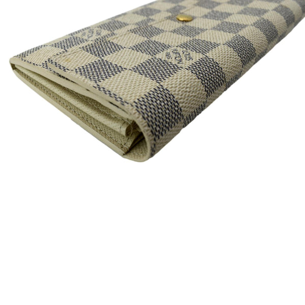 LOUIS VUITTON Damier Azur Sarah Wallet White