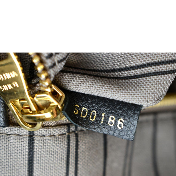 LOUIS VUITTON Pont Neuf Monogram Empreinte Leather Shoulder Bag Black