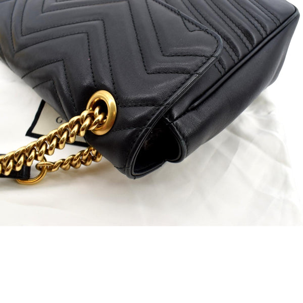 GUCCI GG Marmont Medium Matelasse Shoulder Bag Black 443496 - Hot Deals