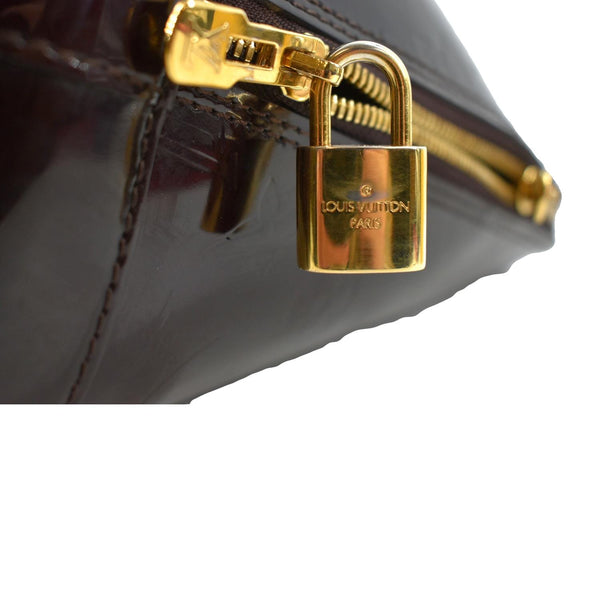 Louis Vuitton Alma GM Monogram Vernis Satchel Bag - Zip