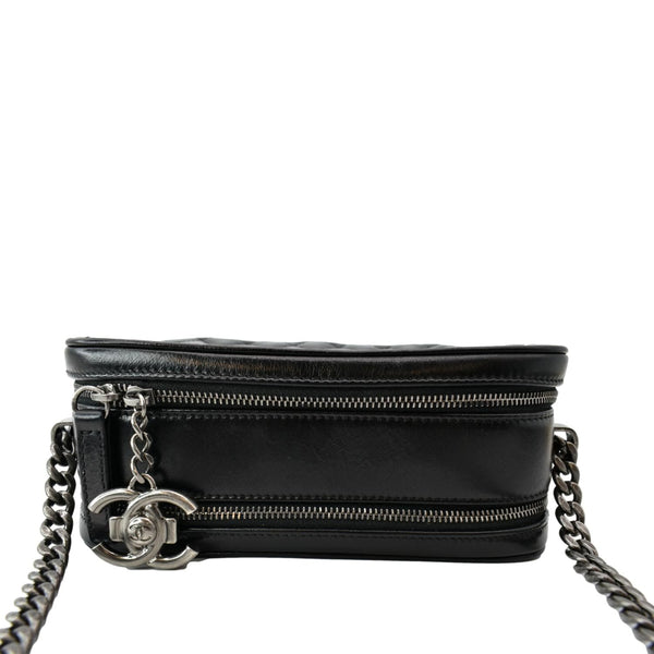 CHANEL Coco Boy Small Quilted Lambskin Camera Case Shoulder Bag Black - Hot Deals