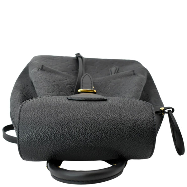 LOUIS VUITTON Montsouris Monogram Empreinte Leather Backpack Bag Black