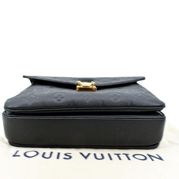 LOUIS VUITTON Metis Pochette Empreinte Leather Crossbody Bag Black