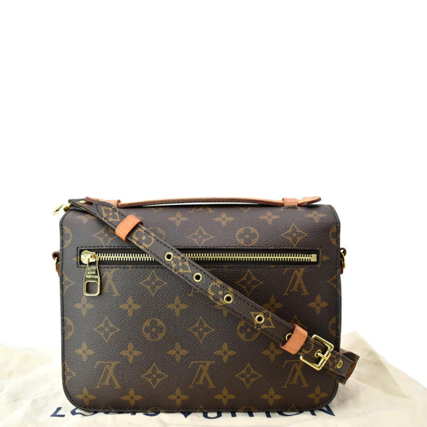 LOUIS VUITTON Metis Pochette Monogram Canvas Crossbody Bag Brown