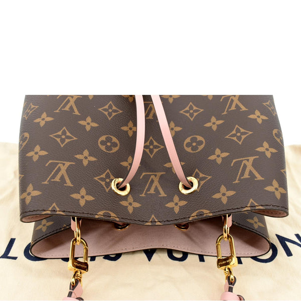 LOUIS VUITTON Neonoe MM Monogram Canvas Shoulder Bag Pink