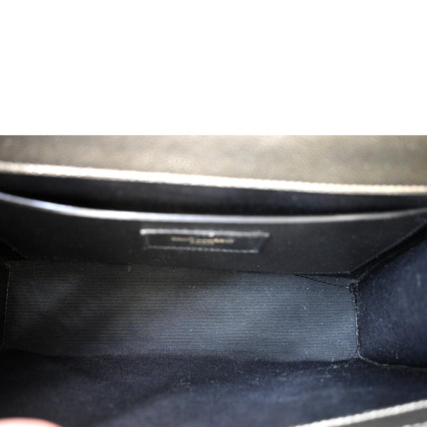 YVES SAINT LAURENT Envelope Medium Matelasse Leather Shoulder Bag Metallic