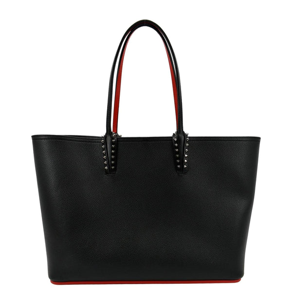 CHRISTIAN LOUBOUTIN Cabata Large Empire Paris Leather Tote Bag Black