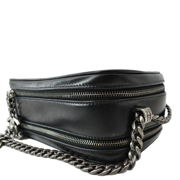 CHANEL Coco Boy Small Quilted Lambskin Camera Case Shoulder Bag Black - Hot Deals