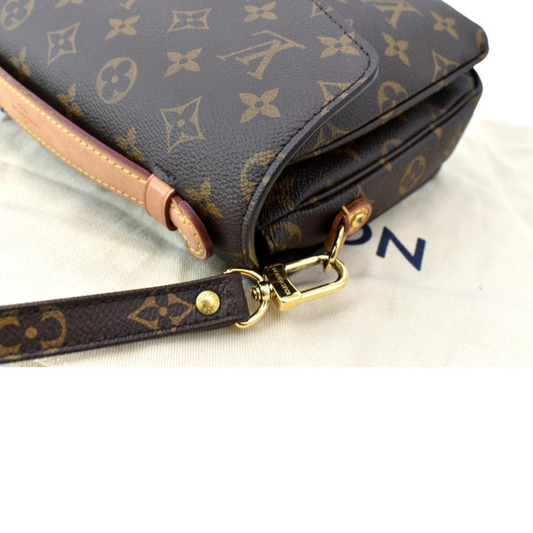 LOUIS VUITTON Metis Pochette Monogram Canvas Crossbody Bag Brown