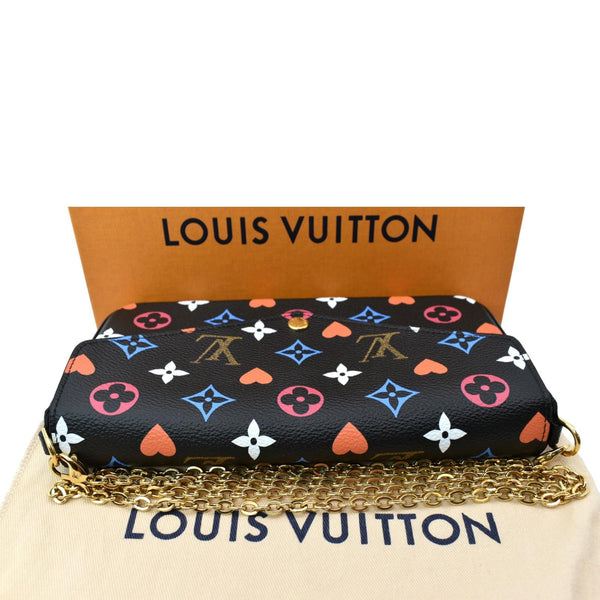 LOUIS VUITTON Pochette Felicie Game On Canvas Crossbody Bag Multicolor