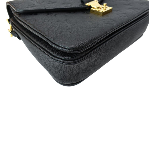LOUIS VUITTON Metis Pochette Empreinte Leather Crossbody Bag Black