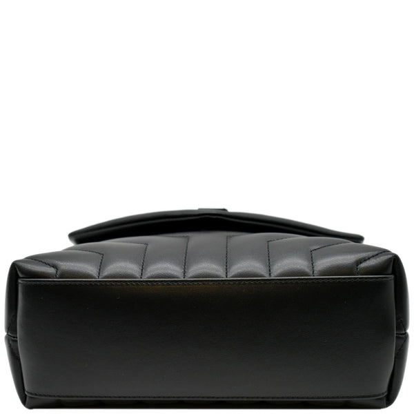 YVES SAINT LAURENT Loulou Small Calfskin Leather Shoulder Bag Black