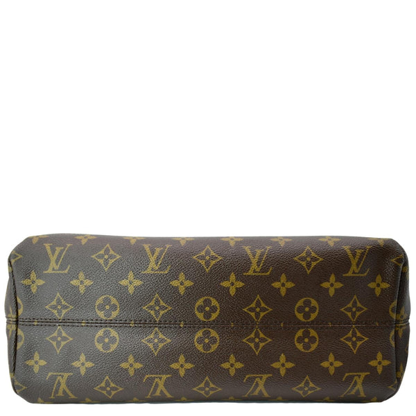 LOUIS VUITTON Raspail PM Monogram Canvas Shoulder Bag Brown