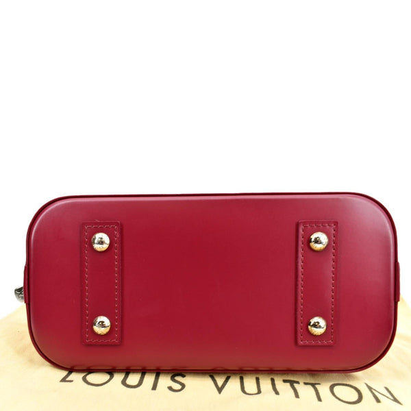 LOUIS VUITTON Alma BB Epi Leather Satchel Crossbody Bag Red