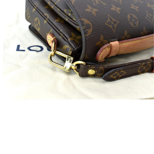 LOUIS VUITTON Metis Pochette Monogram Canvas Crossbody Bag Brown