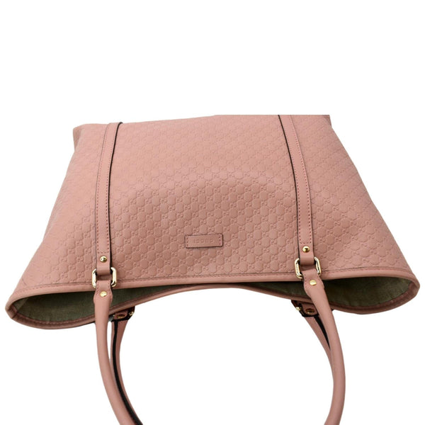 GUCCI Joy Medium Microguccissima Leather Tote Bag Pink 449647