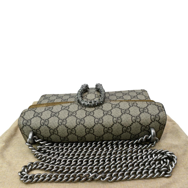 GUCCI Dionysus Small GG Supreme Canvas Shoulder Bag Beige 499623