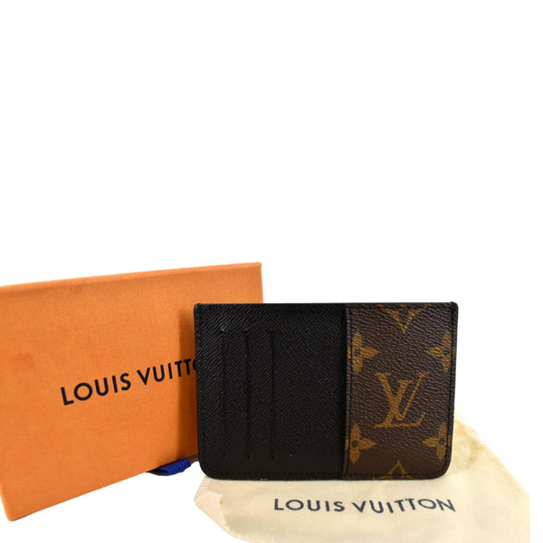 LOUIS VUITTON Monogram Canvas Card Holder Brown