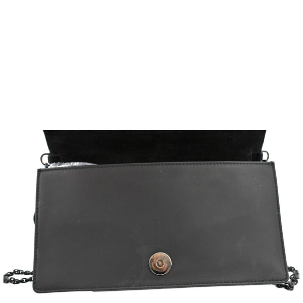 CHRISTIAN DIOR Lady Dior Cannage Leather Crossbody Chain wallet Black