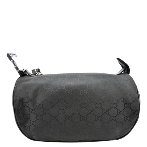 GUCCI GG Monogram Nylon Canvas Fanny Pack Belt Bag Black 449182