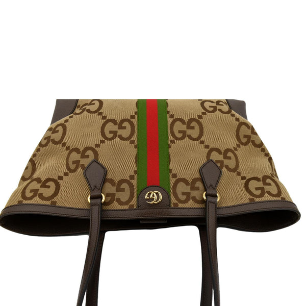 GUCCI Ophidia Jumbo GG Supreme Canvas Tote Bag Beige 631685