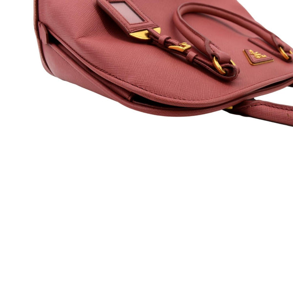 PRADA Promenade Saffiano Leather Satchel Bag Pink