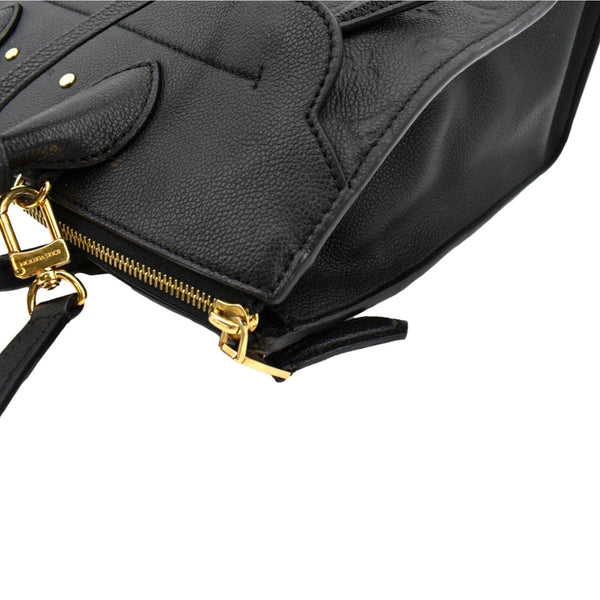 LOUIS VUITTON Pont Neuf Monogram Empreinte Leather Shoulder Bag Black