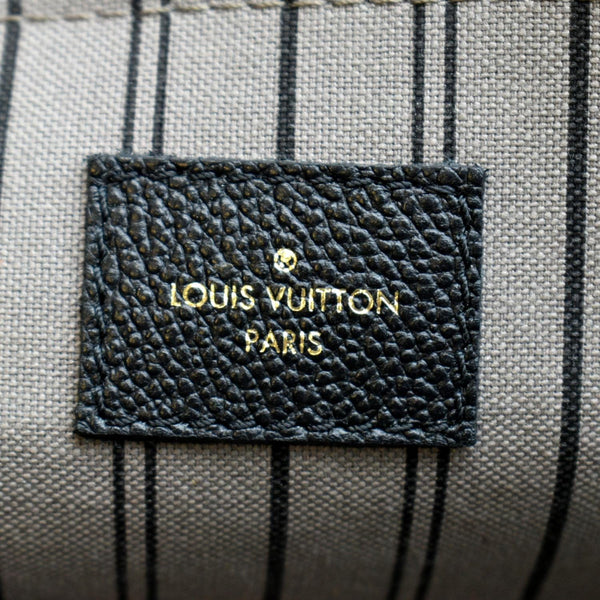 LOUIS VUITTON Metis Pochette Empreinte Leather Crossbody Bag Black