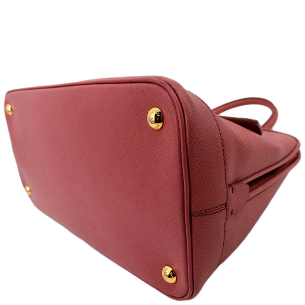 PRADA Promenade Saffiano Leather Satchel Bag Pink