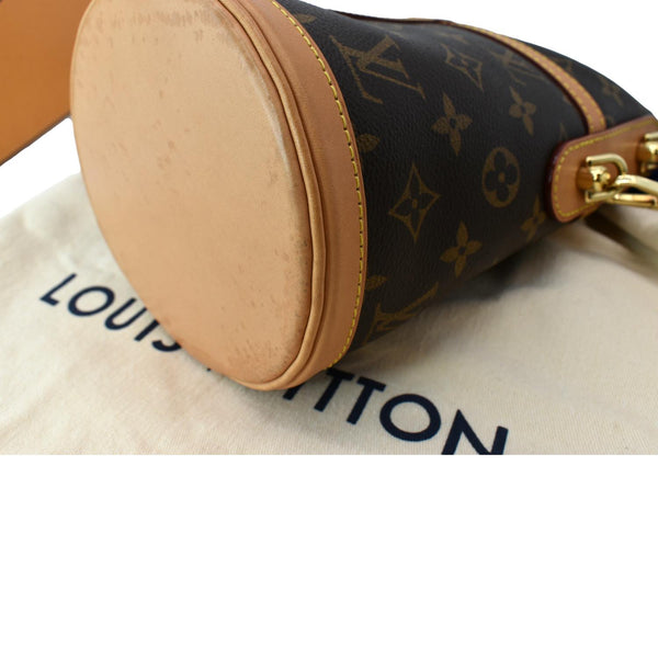 LOUIS VUITTON Monogram Canvas Duffle Shoulder Bag Brown