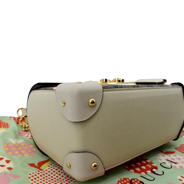 Gucci Les Pommes GG Supreme Bamboo Shoulder Bag - Bottom Left