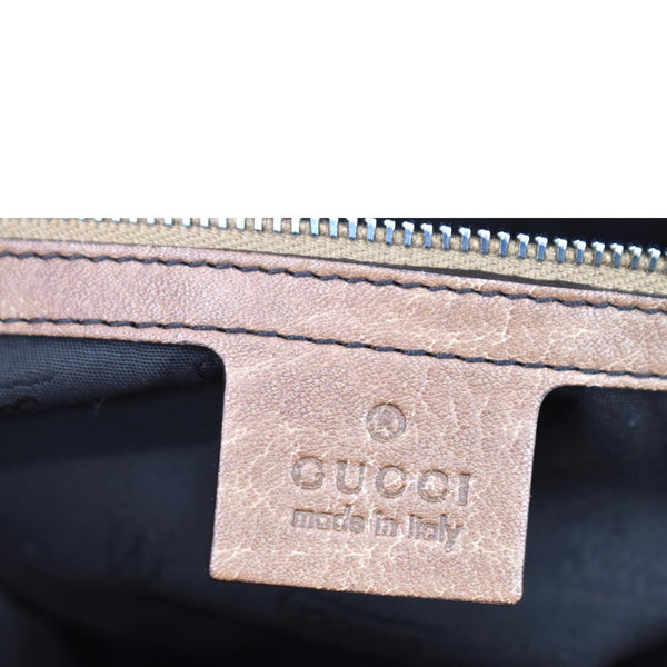 Gucci Bamboo Bar GG Monogram Canvas Hobo Bag in Brown - Made In Italy
