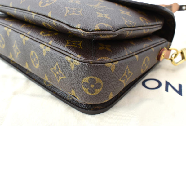 LOUIS VUITTON Metis Pochette Monogram Canvas Crossbody Bag Brown