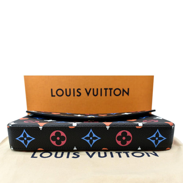 LOUIS VUITTON Pochette Felicie Game On Canvas Crossbody Bag Multicolor