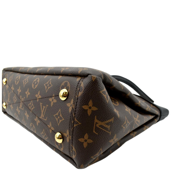 LOUIS VUITTON Pallas Chain Monogram Canvas Shopper Tote Bag Brown