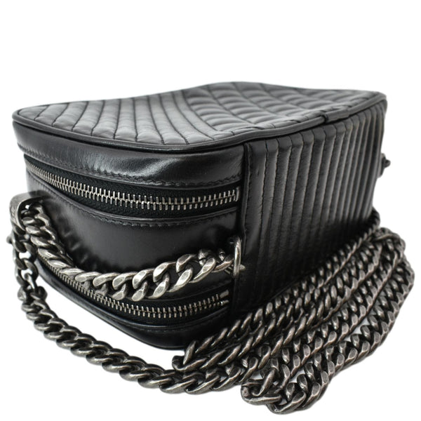 CHANEL Coco Boy Small Quilted Lambskin Camera Case Shoulder Bag Black - Hot Deals