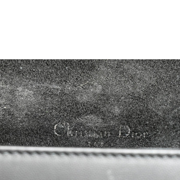 CHRISTIAN DIOR Lady Dior Cannage Leather Crossbody Chain wallet Black