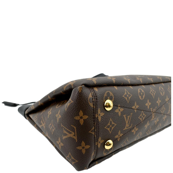 LOUIS VUITTON Pallas Chain Monogram Canvas Shopper Tote Bag Brown