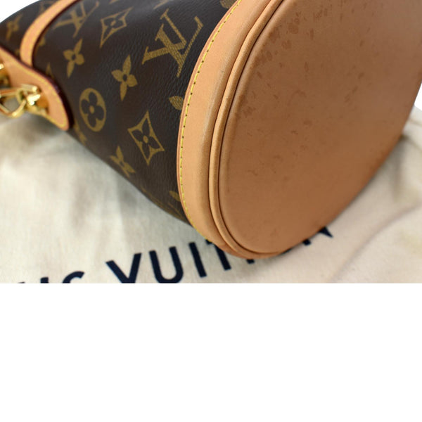 LOUIS VUITTON Monogram Canvas Duffle Shoulder Bag Brown