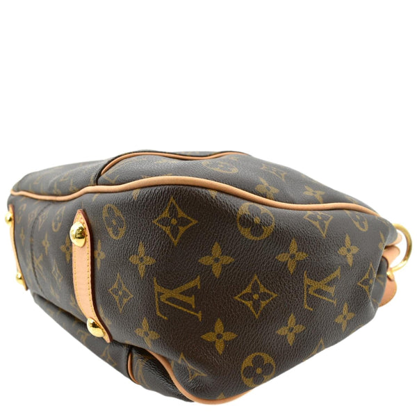 LOUIS VUITTON Galliera PM Monogram Canvas Hobo Shoulder Bag Brown