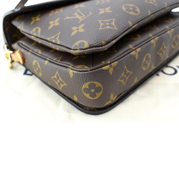 LOUIS VUITTON Metis Pochette Monogram Canvas Crossbody Bag Brown