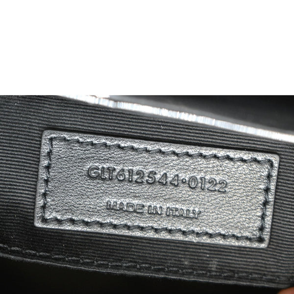 YVES SAINT LAURENT Lou Camera Chevron Leather Crossbody Bag Black